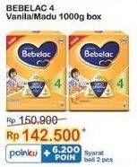 Promo Harga Bebelac 4 Susu Pertumbuhan Madu, Vanila 1000 gr - Indomaret