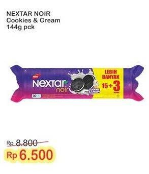 Promo Harga Nabati Nextar Noir Cookies Cream 144 gr - Indomaret