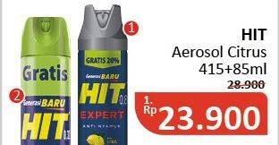 Promo Harga HIT Aerosol Citrus 500 ml - Alfamidi