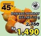 Promo Harga Bawang Bombay Gelar per 100 gr - Giant