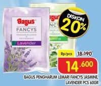 Promo Harga Bagus FANCYS Pengharum Lemari Jasmine, Lavender 60 gr - Superindo