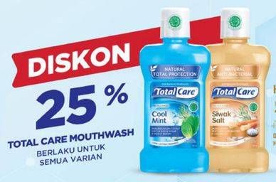 Promo Harga TOTAL CARE Mouthwash All Variants 250 ml - Carrefour
