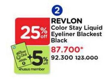 Promo Harga Revlon Color Stay Liquid Eyeliner Pen Black  - Watsons