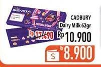 Promo Harga CADBURY Dairy Milk 62 gr - Hypermart