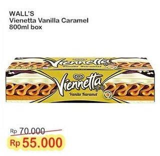 Promo Harga Walls Ice Cream Viennetta Gold Vanilla Caramel 800 ml - Indomaret