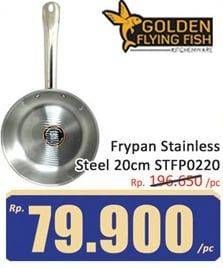 Promo Harga GOLDEN FLYING FISH FRYPAN Frypan Stainless Steel 0,8 mm 20 Cm  - Hari Hari