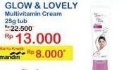 Promo Harga GLOW & LOVELY (FAIR & LOVELY) Multivitamin Cream 25 gr - Indomaret