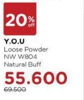 Promo Harga YOU NoutriWear+ Airy Fit Loose Powder W804 Natural Buff  - Watsons