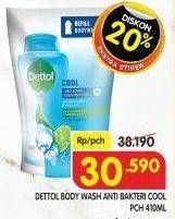 Promo Harga DETTOL Body Wash Cool 410 ml - Superindo