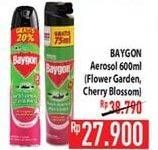 Promo Harga BAYGON Insektisida Spray Flower Garden, Cherry Blossom 600 ml - Hypermart