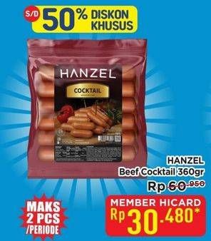 Promo Harga Hanzel Beef Cocktail 360 gr - Hypermart