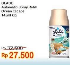 Promo Harga GLADE Matic Spray Refill Ocean Escape 146 gr - Indomaret