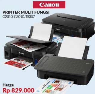 Promo Harga CANON Printer Multi Fungsi G2010, G3010, TS307  - Courts