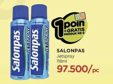 Promo Harga SALONPAS Jet Spray 118 ml - Watsons