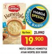 Promo Harga Nestle Cerelac Homestyle Bubur Tim Ayam Wortel 100 gr - Superindo