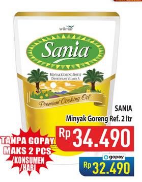 Promo Harga Sania Minyak Goreng 2000 ml - Hypermart