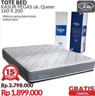 Promo Harga ELITE Tote Bed Mattress 160x200cm  - Courts