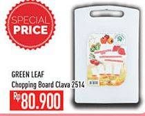 Promo Harga GREEN LEAF Chopping Board Clava 2510  - Hypermart