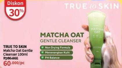 Promo Harga True To Skin Matcha Oat Gentle Cleanser 100 ml - Guardian