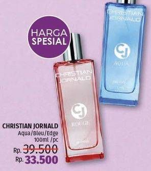 Promo Harga CHRISTIAN JORNALD Eau De Parfum Aqua, Bleu, Edge 100 ml - LotteMart
