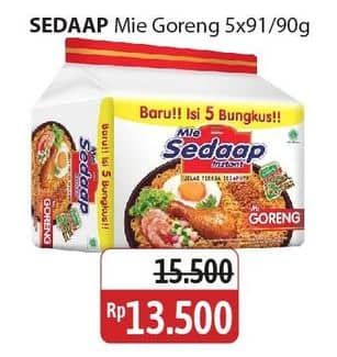 Promo Harga Sedaap Mie Goreng per 5 pcs 90 gr - Alfamidi