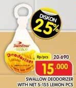 Promo Harga Swallow Deodorant Lemon  - Superindo