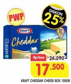 Promo Harga Kraft Cheese Cheddar 160 gr - Superindo