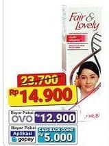 Promo Harga Glow & Lovely (fair & Lovely) Multivitamin Cream 25 gr - Alfamart