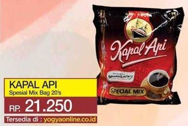 Promo Harga Kapal Api Kopi Bubuk Special Mix per 20 sachet 25 gr - Yogya