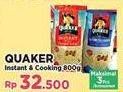 Promo Harga Quaker Oatmeal Instant/Quick Cooking 800 gr - Yogya