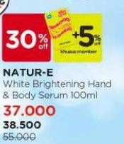 Promo Harga Natur-e White Brightening Hand & Body Serum 180 ml - Watsons