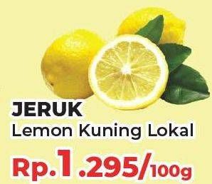 Promo Harga Jeruk Lemon Lokal per 100 gr - Yogya