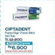 Promo Harga Ciptadent Pasta Gigi Maxi 12 Plus Cool Mint, Fresh Mint 190 gr - Indomaret