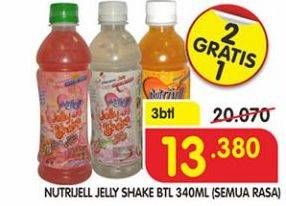 Promo Harga NUTRIJELL Jelly Shake All Variants per 3 botol 340 ml - Superindo