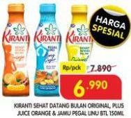 Promo Harga Kiranti Juice Sehat Datang Bulan Original, Orange 150 ml - Superindo