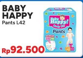 Promo Harga Baby Happy Body Fit Pants L42 42 pcs - Indomaret