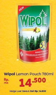 Promo Harga WIPOL Karbol Wangi Lemon 780 ml - Carrefour