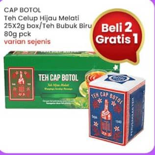Promo Harga Cap Botol Teh Celup/Bubuk  - Indomaret
