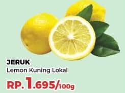 Promo Harga Jeruk Lemon Lokal per 100 gr - Yogya