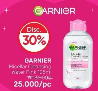 Promo Harga GARNIER Micellar Water Pink 125 ml - Guardian