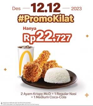 Promo Harga Promo Kilat 12.12  - McD