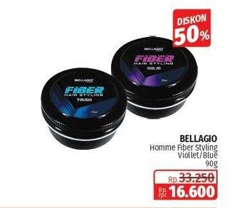 Promo Harga Bellagio Homme Fiber Hair Styling Solid (Violet), Tough (Blue) 90 gr - Lotte Grosir