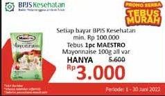 Promo Harga Maestro Mayonnaise All Variants 100 gr - Alfamidi