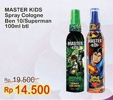 Promo Harga MASTER KIDS Spray Cologne Ben10, Superman 100 ml - Indomaret