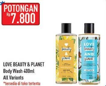Promo Harga LOVE BEAUTY AND PLANET Body Wash Coconut Oil Ylang Ylang, Coconut Water Mimosa Flower 400 ml - Hypermart
