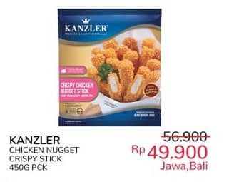 Promo Harga Kanzler Chicken Nugget Stick Crispy 450 gr - Indomaret