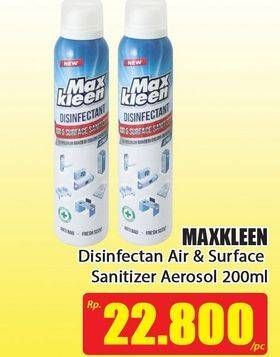 Promo Harga MAX KLEEN Disinfectant Spray 200 ml - Hari Hari