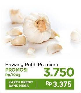 Promo Harga Bawang Putih Premium per 100 gr - Carrefour