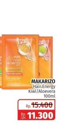 Promo Harga MAKARIZO Hair Energy Fibertherapy Hair & Scalp Creambath Aloe Melon, Kiwi 60 gr - Lotte Grosir