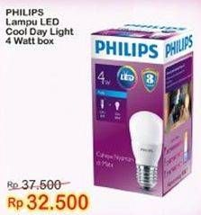 Promo Harga PHILIPS Lampu LED Cool Daylight New 4W  - Indomaret